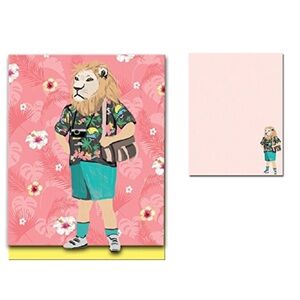 Molly & Rex Pocket Note Pad Tourist Animals (38698) ~ Tropical Lion